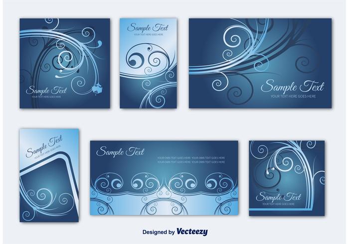 Invitation Card Templates vector