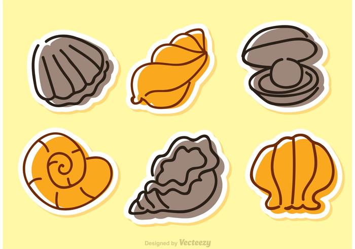 Sea Shell Vector Icons