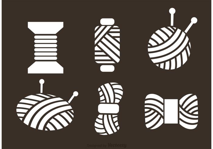 Ball Of Yarn Vector Icons