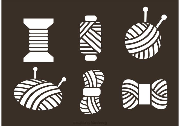 Ball Of Yarn Vector Icons