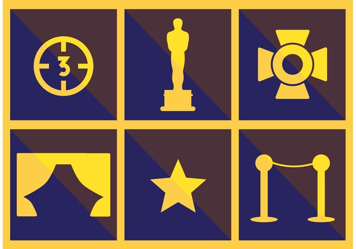 Walk of Fame Vector Icon Set Walk of Fame Vector Icon Set
