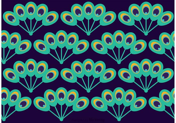 Peacock Beautiful Tail Pattern Vector