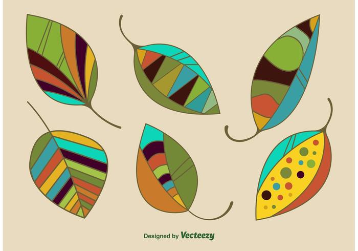 Modern Geometric Leaves Vectors 