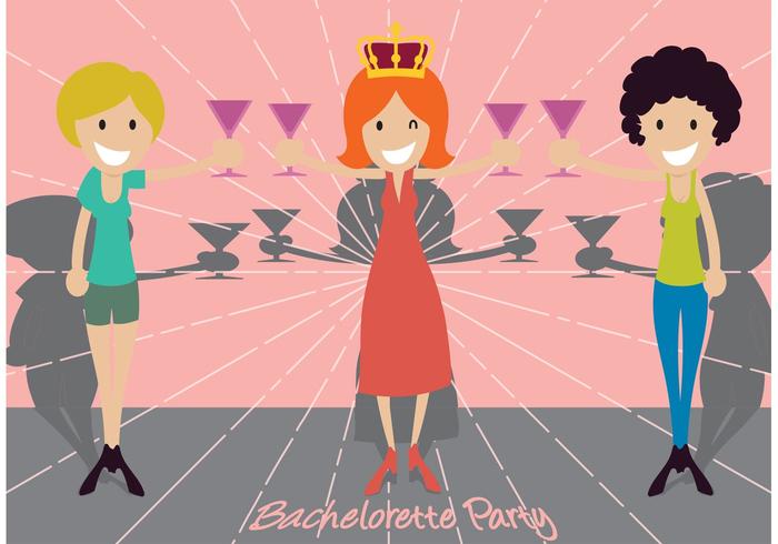 Bachelorette Party Illustration  vector