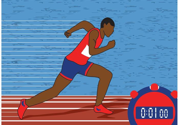 Track  Field Vector Illustration