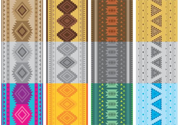Native American Patterns Vectors