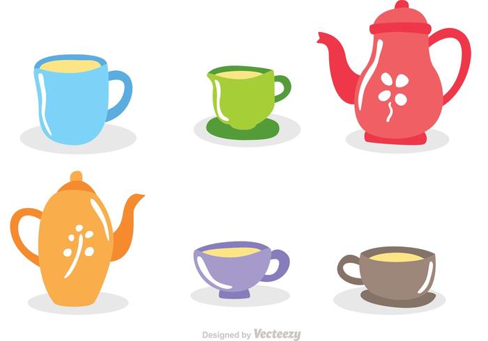 High Tea Set Vectors