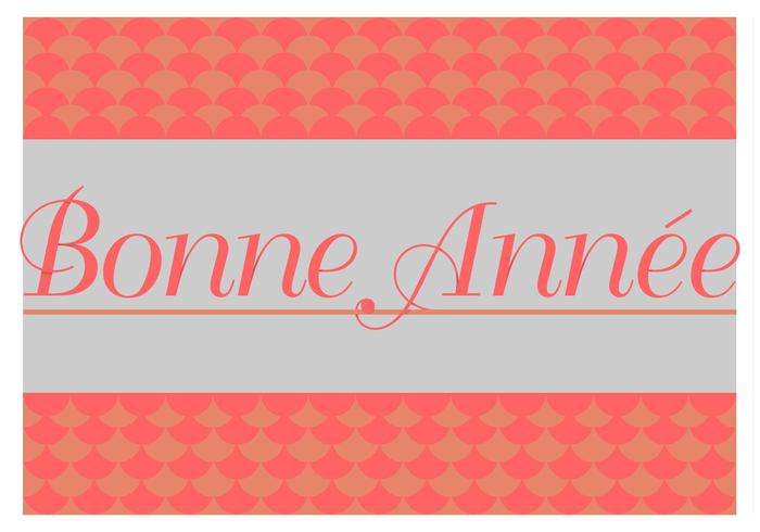 Bonne Annee Free Card Vector