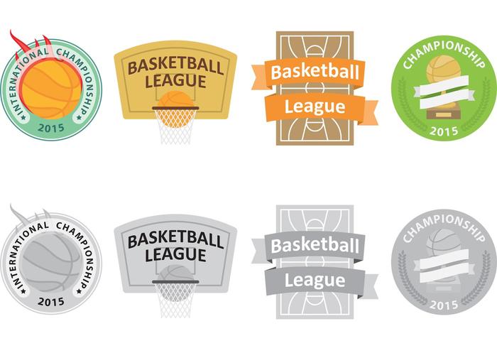 Logotipos del vector del baloncesto