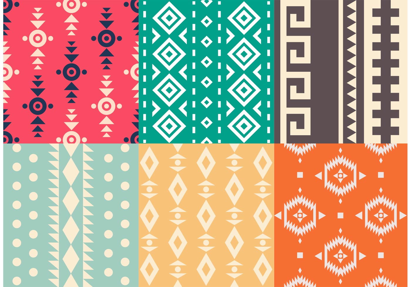 Native American Patterns Vector