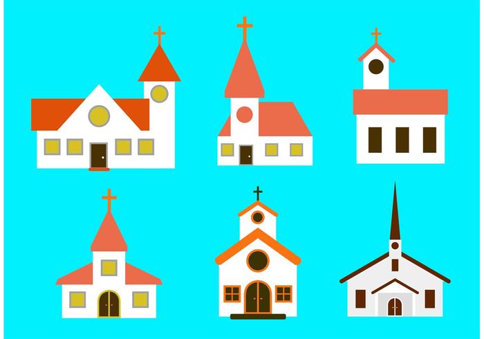 Country Church Vectors 