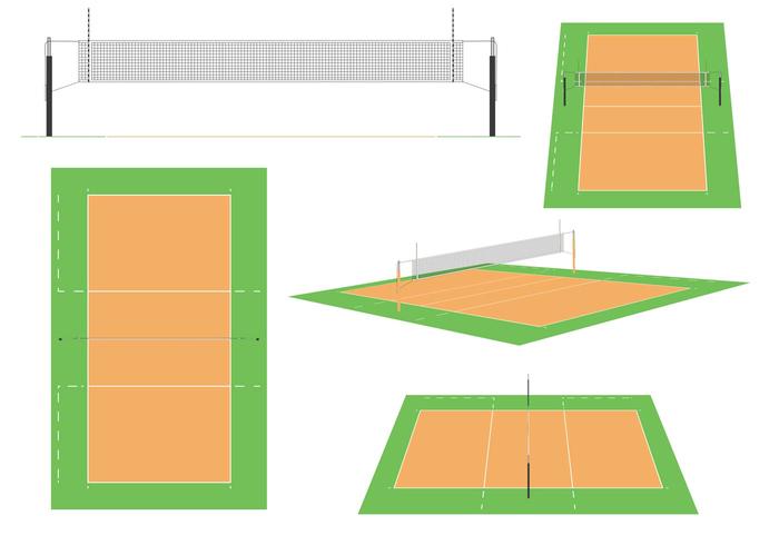 Voleibol Corte Vectores