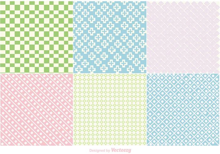 Pastel Geometric Backgrounds vector