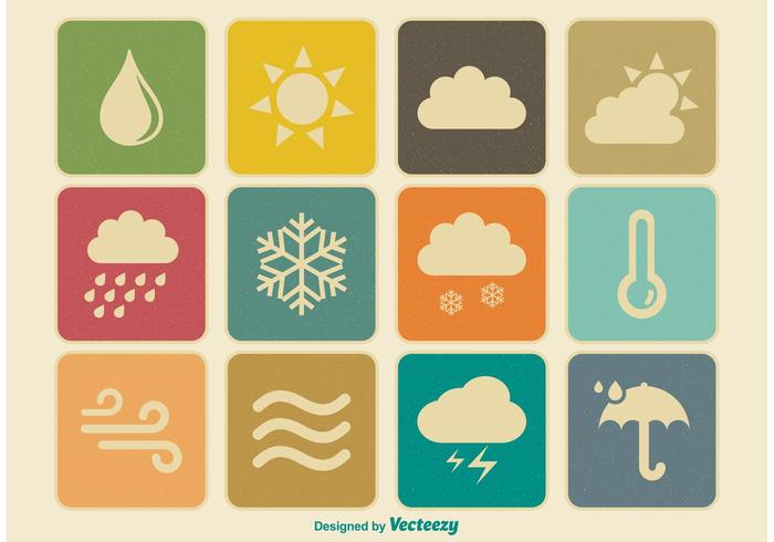 Vintage Weather Icons Vintage Weather Icons