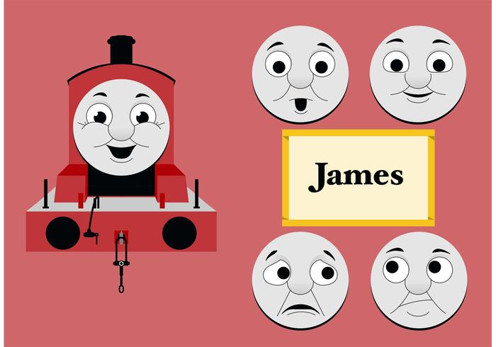 James from Thomas the Tank Engine Free Vector