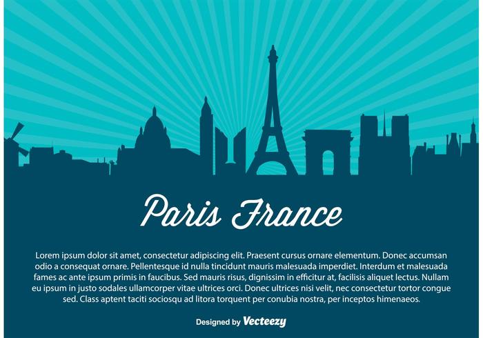 Paris Skyline Vector Illustration Paris Skyline Vector Illustration
