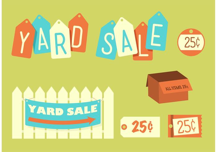 Retro Yard Sale vector