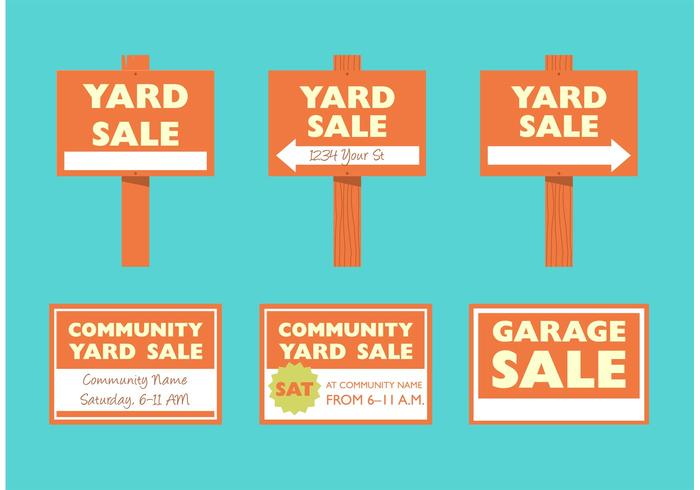 Community Yard Sale Sign Template