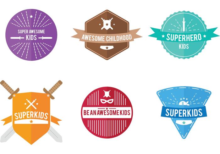 Superkids Vector Badges Superkids Vector Badges