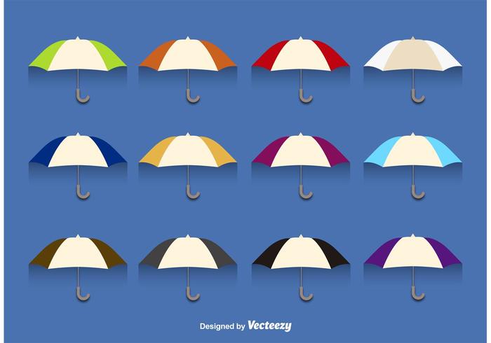 Cut Out Vector Umbrellas 