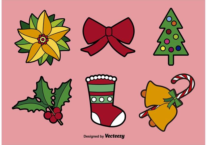 Navidad Vector Elementos Ilustraciones