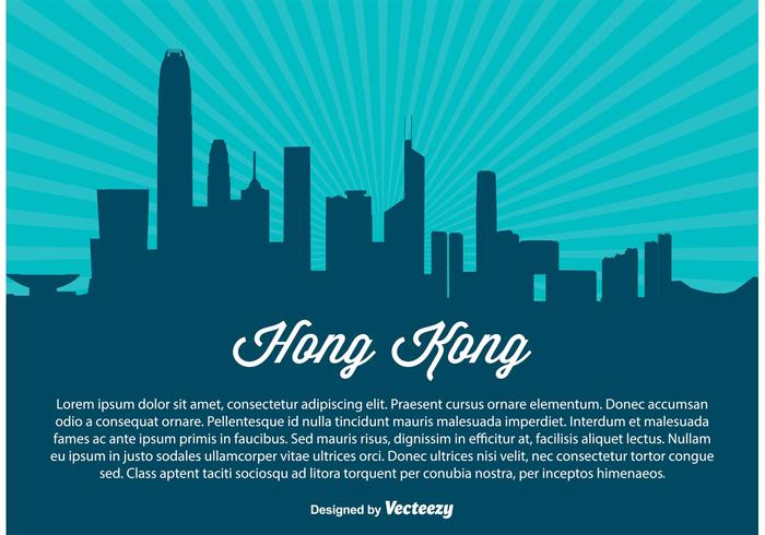 Hong Kong Skyline Illustration Hong Kong Skyline Illustration