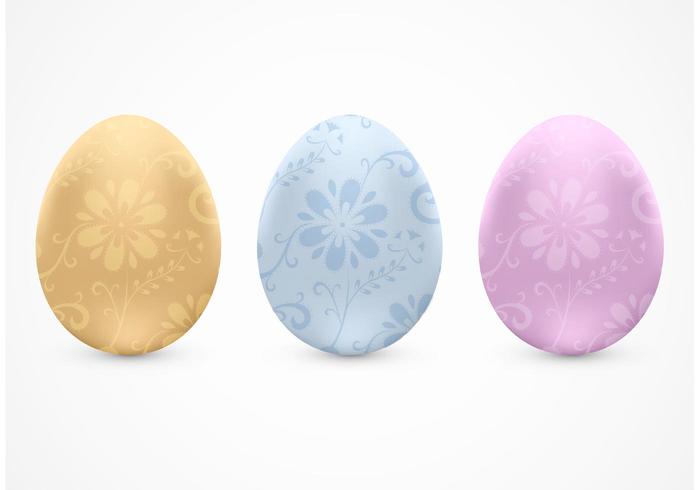 Free Decorative Vector Easter Eggs