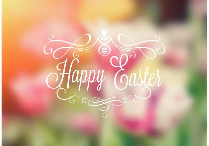 Happy Easter Typography vector