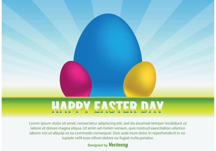Happy Easter Vector Illustration Happy Easter Vector Illustration