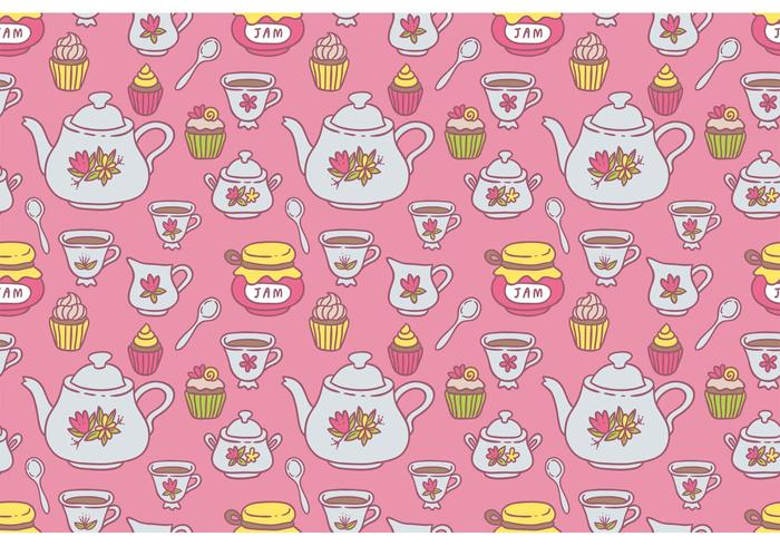 Tea Pattern Vector