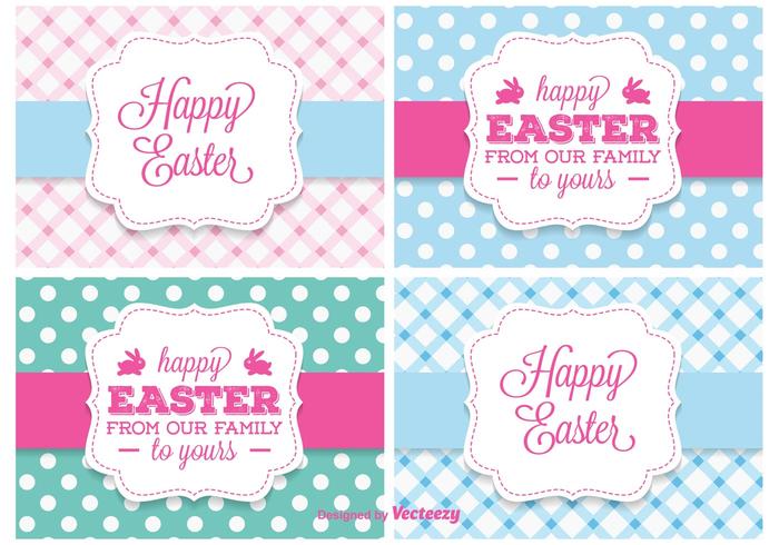 Cute Easter Vector Labels Cute Easter Vector Labels