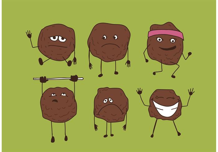 Meatball Vector Character Set