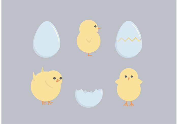 Easter Chicks Free Vectors