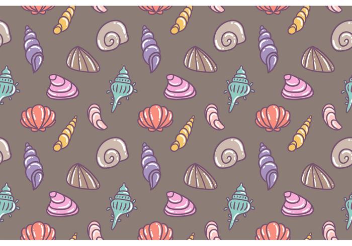 Pearl Shell Vector Seamless Pattern