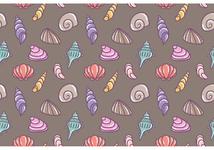 Pearl Shell Vector Seamless Pattern