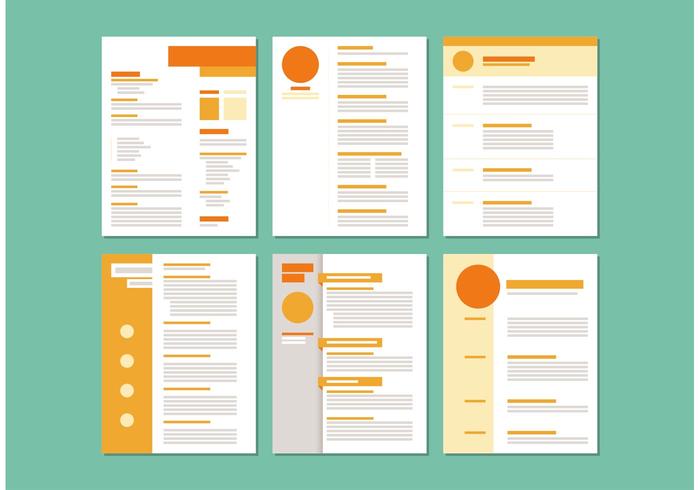Curriculum Vitae Layout Templates Download Free Vector Art Stock
