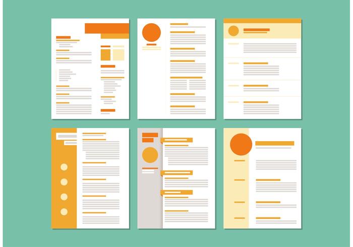 Curriculum Vitae Plantillas de diseño vector