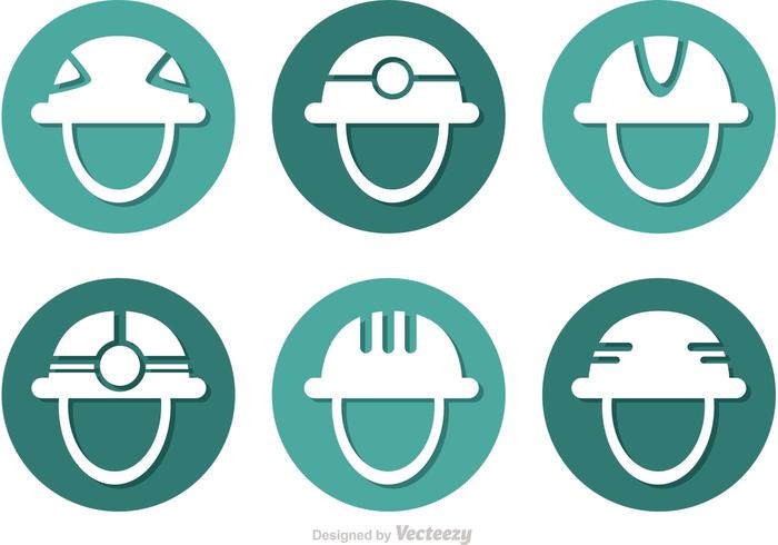 Iconos Del Ciclo Del Casco vector