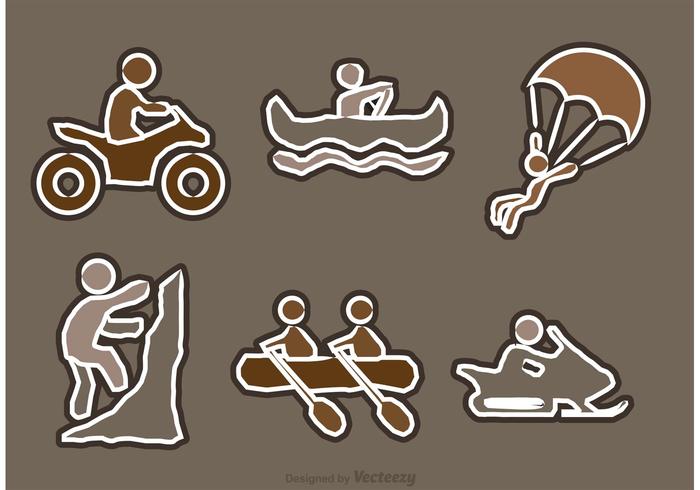 Extreme Sport Icons Vectors Extreme Sport Icons Vectors