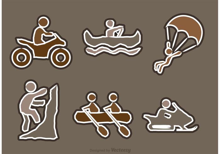 Extreme Sport Icons Vectors