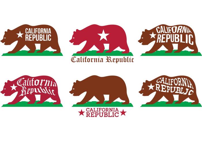 Vectores del oso de California