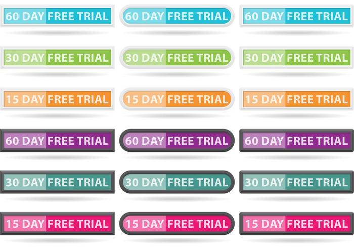 Free Trial Button Vectors