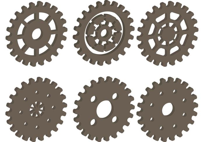 3D Bike Sprocket Vectors