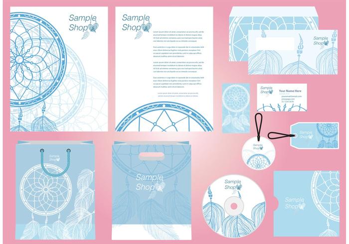 Dreamcatcher Profile Template Vector