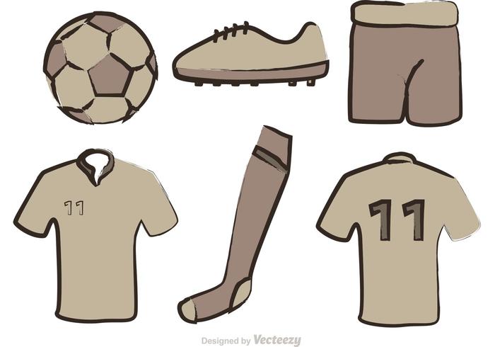 Soccer Equipment Vectors Soccer Equipment Vectors