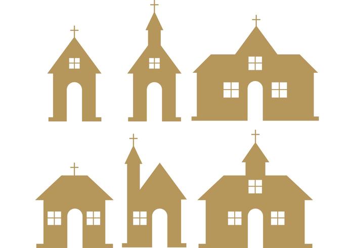 Country Church Vectors