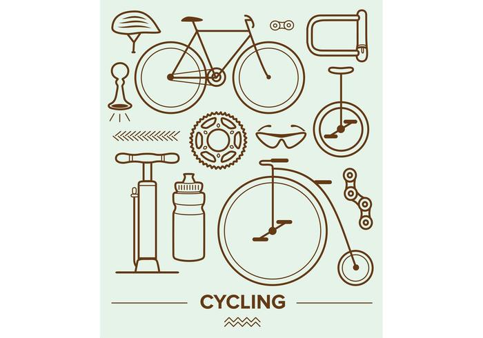 Cycling Vector Icons