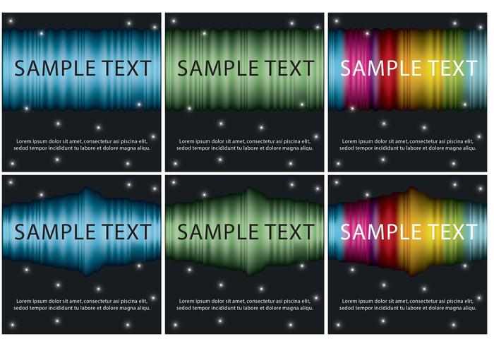 Northern Lights Vector Templates Northern Lights Vector Templates
