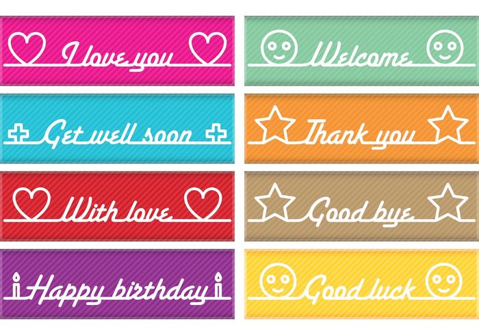 Messages Banner Vectors