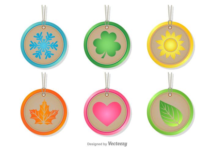 Seasonal Rounded Tags Seasonal Rounded Tags